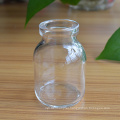 Miniature 50Ml Clear Flat Borosilicate Glass Injection Bottle